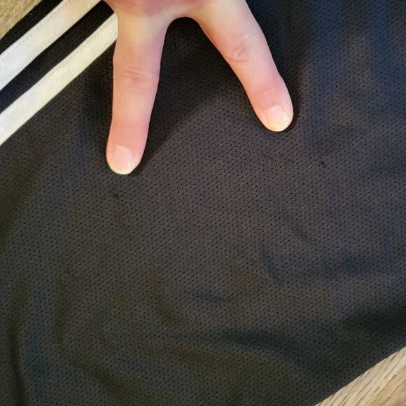 Adidas Vintage Climalite Track Pants Womens Large 2005 Black with White 3 Stripe - Picture 13 of 16